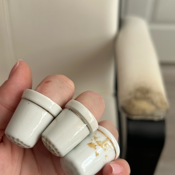 4/$50 ceramic thumb thimbles set of three 🪡 - Picture 7 of 7